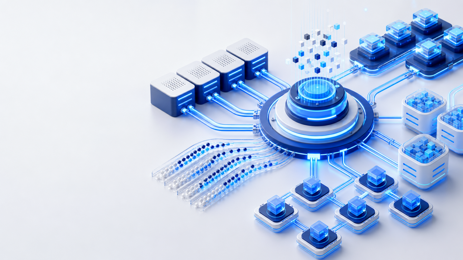Managed VICIdial infrastructure connecting campaigns, routing, servers, monitoring, and agent nodes